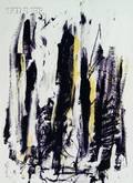Joan Mitchell American 19251992 Arbres Black and Yellow