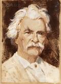 Attributed to Alwin E Schmidt American 19001962 Mark Twain