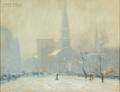 Arthur Clifton Goodwin American 18641929 Arlington Street Church in Winter