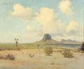Robert William Wood American 18891979 Desert View with Butte