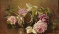 Edward Chalmers Leavitt American 18421904 Still Life with Shell and Roses