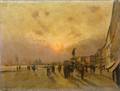 Emile Cagniart French 18511911 Venetian Sunset