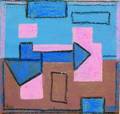 Agnes Weinrich American 18731946 Abstract in Pink and Blue