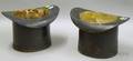 Pair of Cast Iron Top Hats