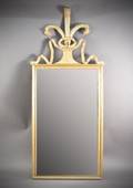 Prince of Wales Plume Gilt Wood Mirror