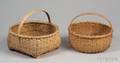 Two Woven Splint Baskets