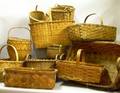 Collection of Twelve Woven Splint Baskets