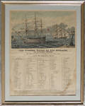 Nautical print titled  The Wooden Walls of old England