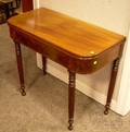 Late Federal Mahogany and Mahogany Veneer Card Table