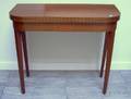 Federalstyle Inlaid Mahogany and Mahogany Veneer Dshaped Card Table