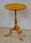 Federal Tiger Maple Dishtop Candlestand