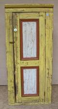 Polychrome Wooden PaneledDoor Cabinet
