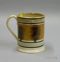 Mochaware Seaweed Decorated Tankard