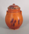 New England redware crock 19th c
