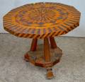 Parquetry Veneer Octagonal Center Table