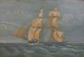 Framed 19th Century British Oil on Board Ship Portrait
