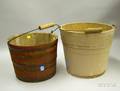 Two Utilitarian Painted Buckets
