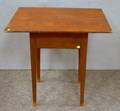 Redpainted Wooden Taperleg Tavern Table