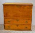 Pine Blanket Chest Over Two Long Drawers