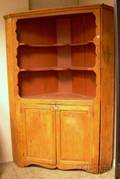 Country Pine Corner Cupboard