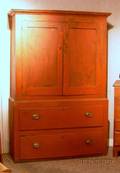 Redpainted FourDoor Twopart Linen Press