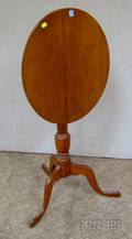 Oval Cherry Tilttop Candlestand