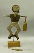 Painted Wooden Posed Sailor Whirligig