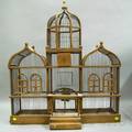 Wood and Wire Capitaltype Building Birdcage