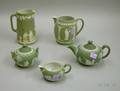 Five Pieces of Wedgwood Light Green Jasper Dip Tableware