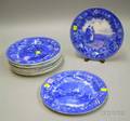 Set of Twelve Wedgwood Blue and White Transfer Historical Plates