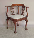 Southwood Chippendale style mahogany corner chair