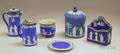 Six Wedgwood Dark Blue Jasper Dip Items