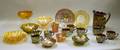 Approximately Eighteen Pieces of Carnival Glass Tableware