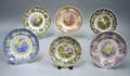 Six Assorted English Transfer Decorated Staffordshire Plates