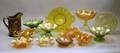 Thirteen Pieces of Carnival Glass Tableware