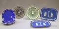 Seven Assorted Wedgwood Jasper Plates and Trays