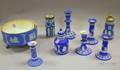 Nine Wedgwood Dark Blue Jasper Items