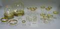 Approximately Seventy Pieces of Giltrimmed Colorless Glass Stem and Tableware