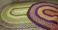 Two Oval Braided Rugs