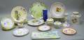 Group of Assorted Mostly Continental Decorated Ceramic Tableware and Items
