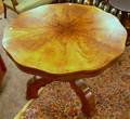 Empire Mahogany and Mahogany Veneer Circular Center Table