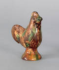 Shenandoah Valley redware rooster 19th c
