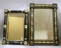 Two Ebonized and Silver Gilt Splitbaluster Mirrors