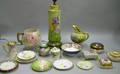Nineteen Pieces of Handpainted Porcelain Tableware and Items
