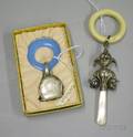 Two Sterling Silver Baby Rattles