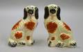 Pair of Staffordshire Earthenware Spaniels