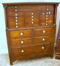 Twentyone Drawer Dentists Chest with Glass Drawer Pulls