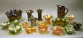 Eighteen Pieces of Assorted Carnival Glass
