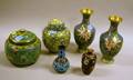 Four Asian Cloisonne Vases and Two Covered Jars