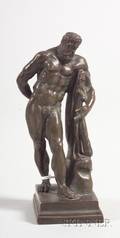 Small Bronze Grand Tour Figure after the Farnese Hercules